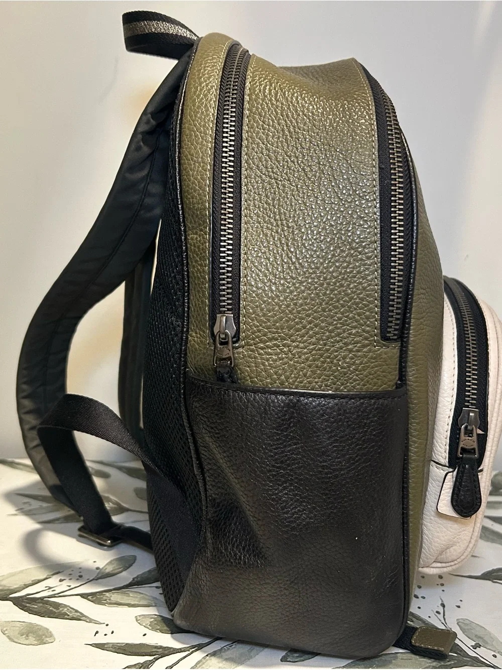 Coach leather backpack